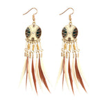 Feather Style Ethnic Boho Big Dangle Earring