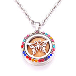 Colored zircon Tree of Life necklace