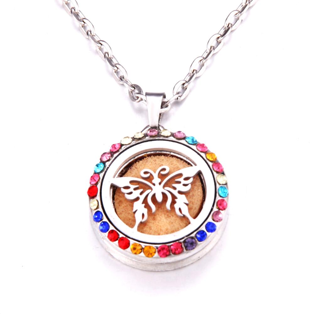 Colored zircon Tree of Life necklace
