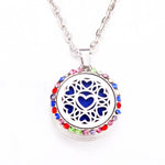 Colored zircon Tree of Life necklace