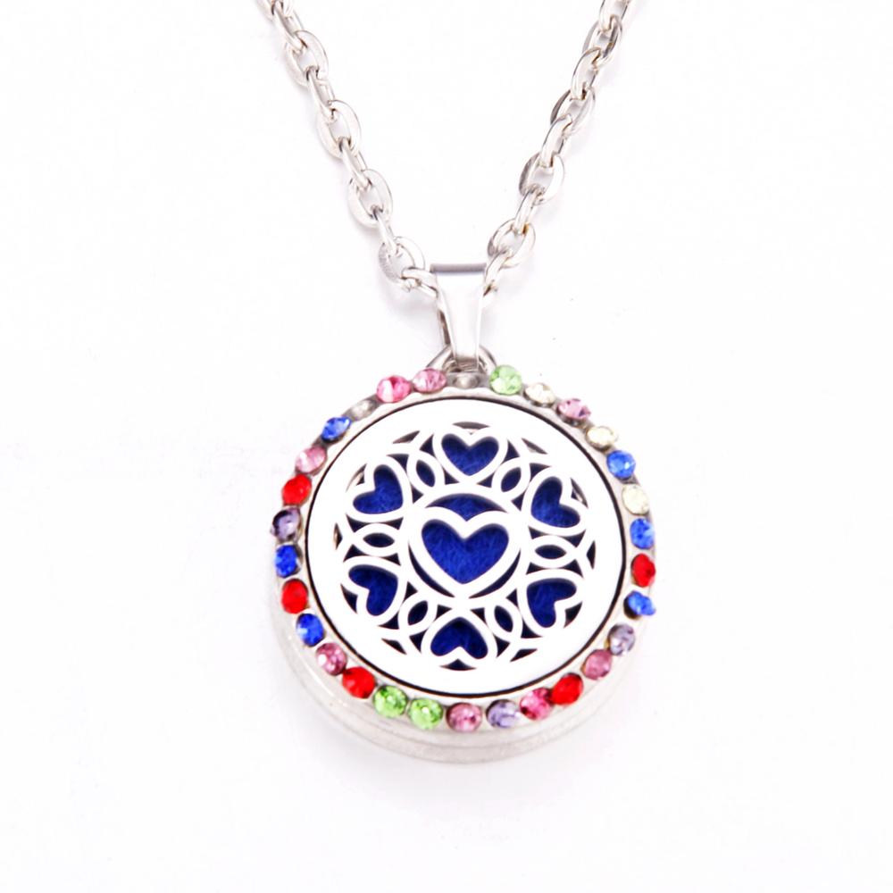 Colored zircon Tree of Life necklace