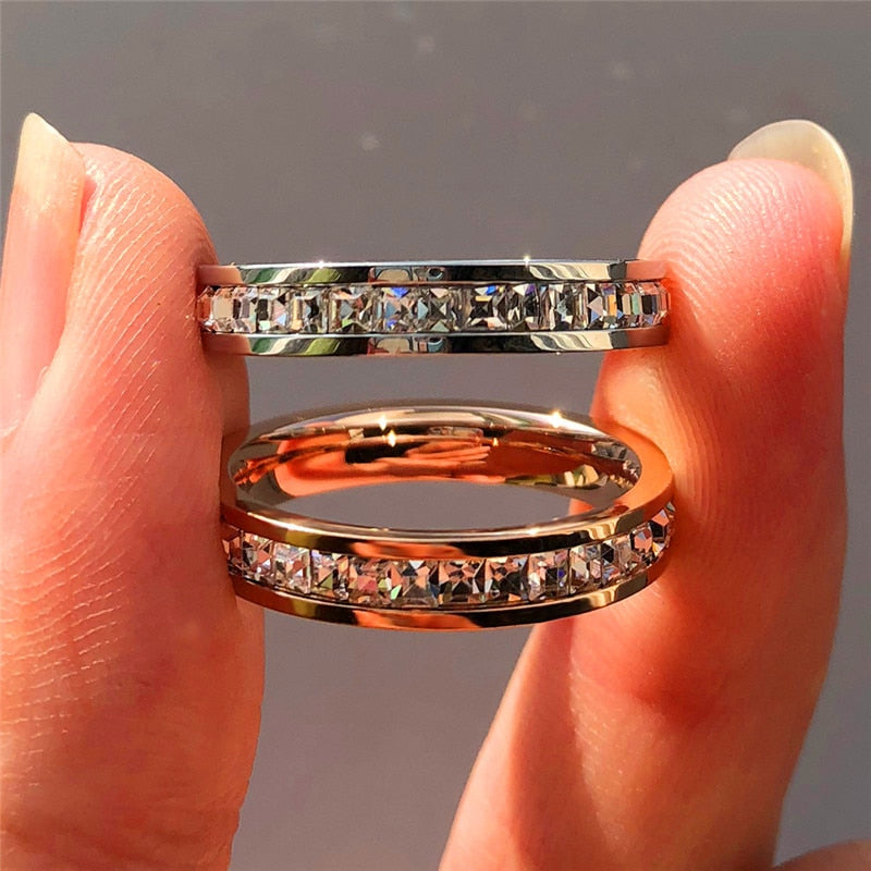 Boho Female Crystal CZ Stone Ring