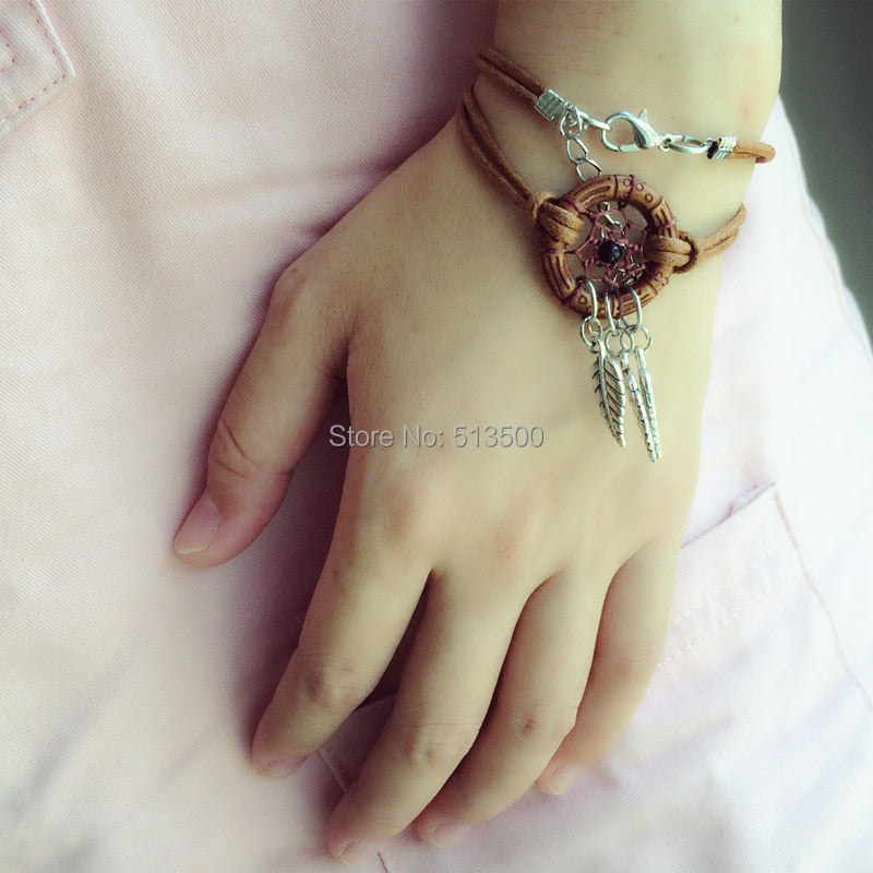 Dream catcher double wrap bracelets For Men Women