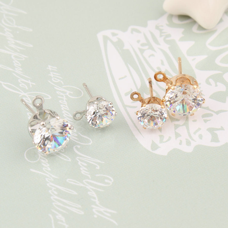 Zircon Crystal Ear Stud