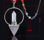 Reiki Healing 7 Chakra Dowsing Natural Stone 