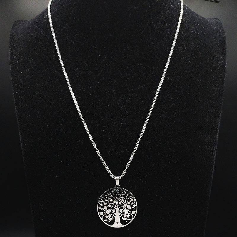 Tree of Life Stainless Steel Necklace