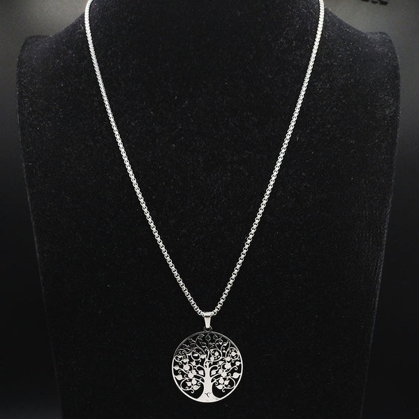 Tree of Life Stainless Steel Necklace