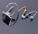 Reiki Healing 7 Chakra Dowsing Natural Stone 
