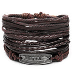 Leaf Feather Multilayer Leather Bracelet