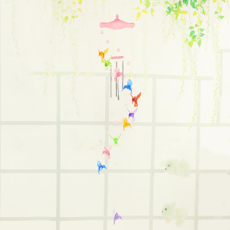 Creative Lucky Humming Bird Wind Chimes Bells 