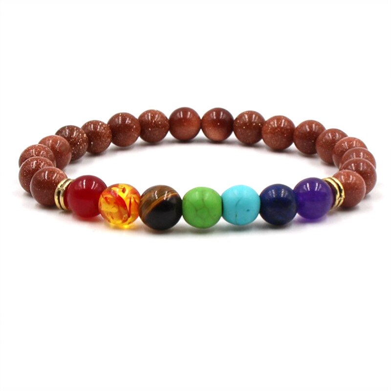Beads Reiki Buddha Prayer Natural Stone Yoga Bracelet For Women