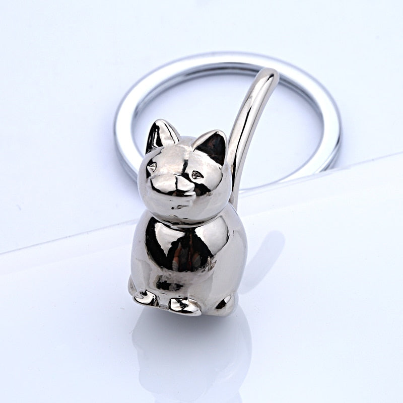 3D cat keychain
