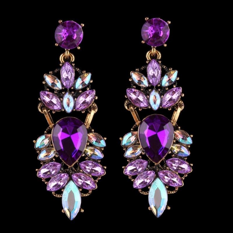 Wedding Bridal Statement Crystal Earrings