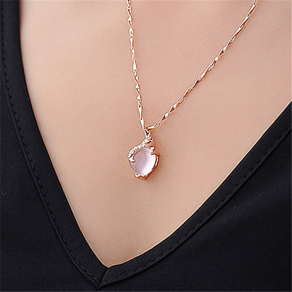 Heart Shape Opal Necklaces