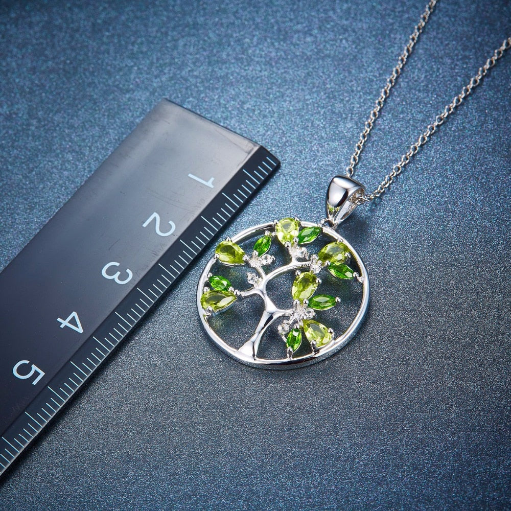 Peridot Tree Pendant