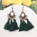 Tassel Earrings  Women Long Fringe Drop Earrings