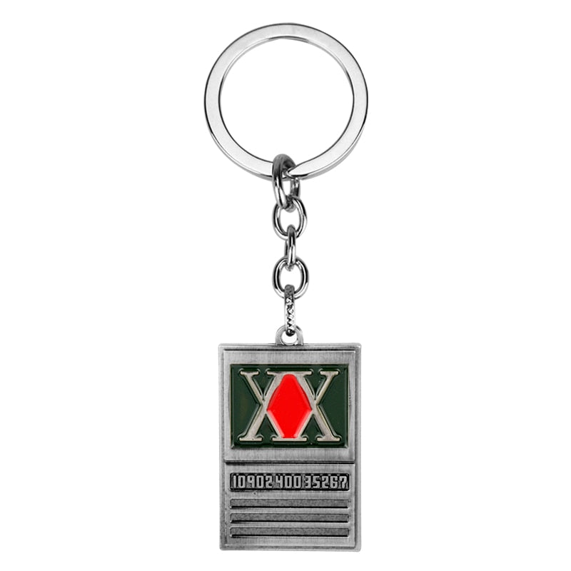 Hunter x Metal Dog Tag Key Chain Ring Holder