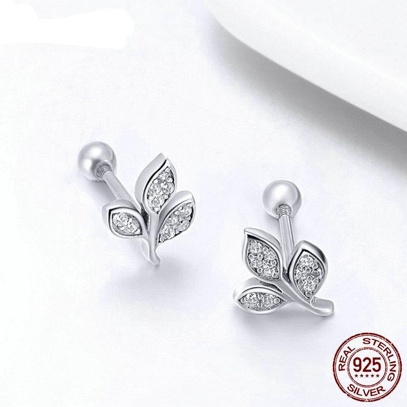 Tree Leaves Stud Earrings