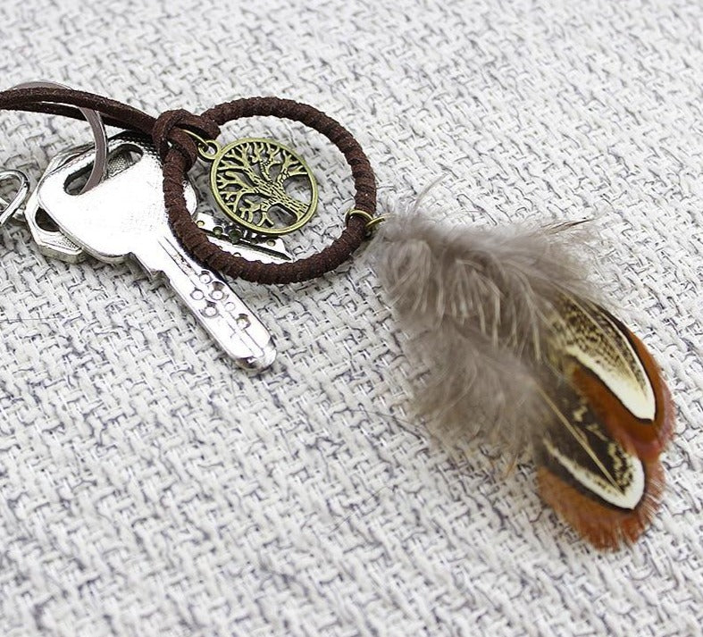 Tree Of Life Mini Dreamcatcher Handmade Dream Catcher Net With Feather Decoration