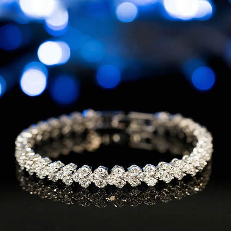 Silver Color Rose Gold Bracele