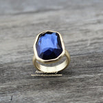 Irregular Crystal Finger Ring