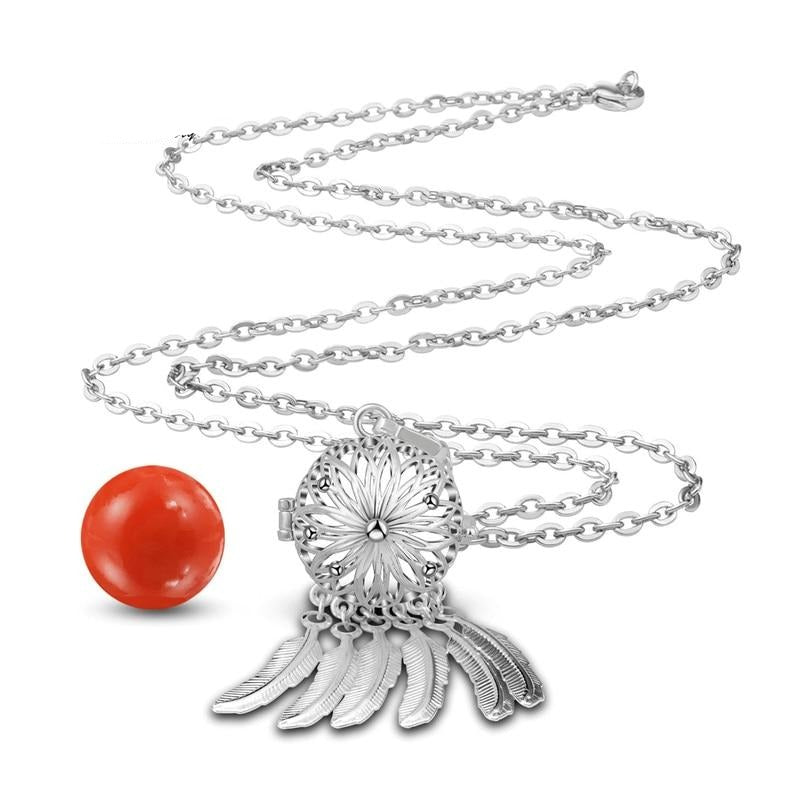 Harmony bola ball pendant Dreamcatcher Necklace