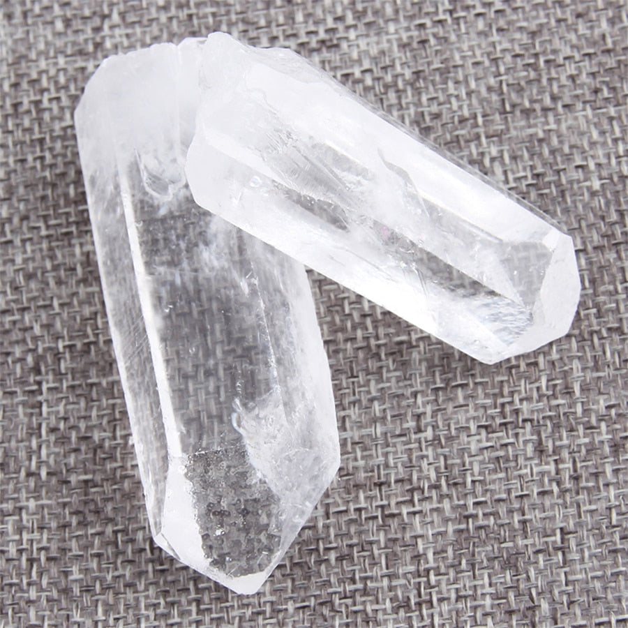 Tibet Natural Clear Crystal White Quartz Cluster Points pillar column
