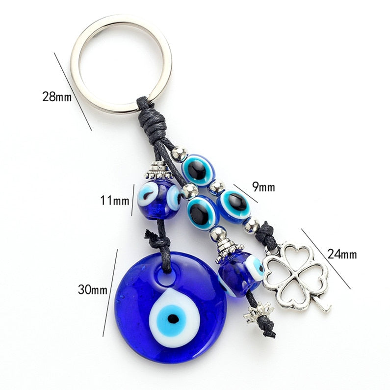 Eye Leaf Charms Keychain