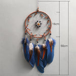 1Pcs Handmade Wind Chimes Dream Catcher Indian Style Woven Wall Hanging Decoration White Dreamcatcher Wedding Party Decor