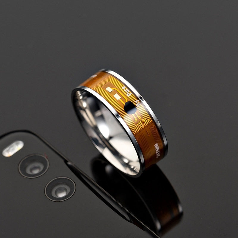 Fashion Men's Ring Magic Wear Nfc Smart Ring Finger Digital Ring
