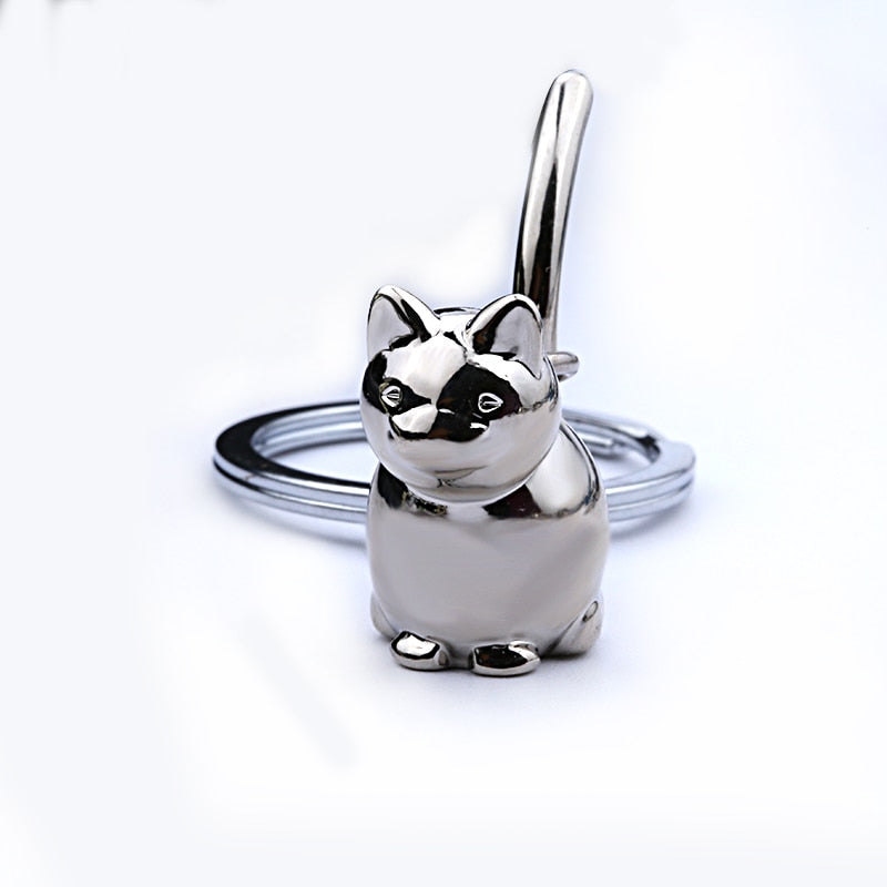 3D cat keychain