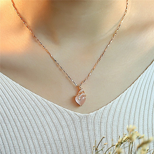 Heart Shape Opal Necklaces