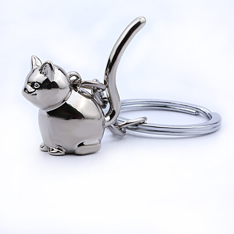 3D cat keychain