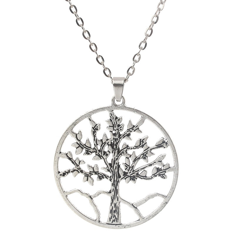 Fine Alloy Tree of Life Pendant Necklace