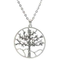Fine Alloy Tree of Life Pendant Necklace