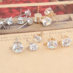 Zircon Crystal Ear Stud