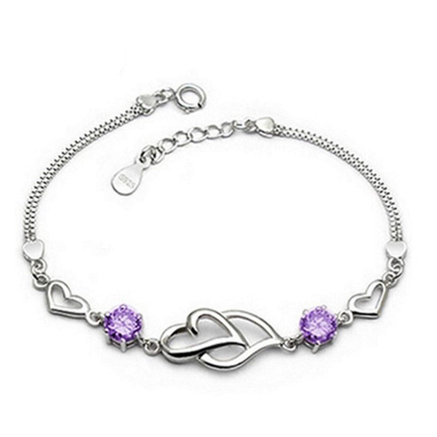 925 sterling silver new heart to heart bracelet