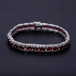 Gemstone 925 Sterling Silver Vintage Bracelet