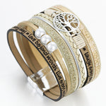 Tree Of Life Women Leather Bracelet
