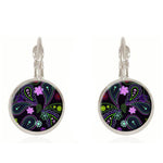 Tarot card earrings religious art picture earring