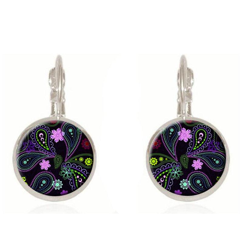 Tarot card earrings religious art picture earring
