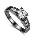 Zircon Cubic Zirconia 4 Claw Wedding Finger Ring
