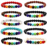 Beads Reiki Buddha Prayer Natural Stone Yoga Bracelet For Women