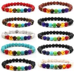 Beads Reiki Buddha Prayer Natural Stone Yoga Bracelet For Women