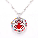 Colored zircon Tree of Life necklace