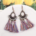 Tassel Earrings  Women Long Fringe Drop Earrings