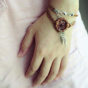 Dream catcher double wrap bracelets For Men Women