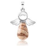 Natural Stones Angels Pendant for Necklace