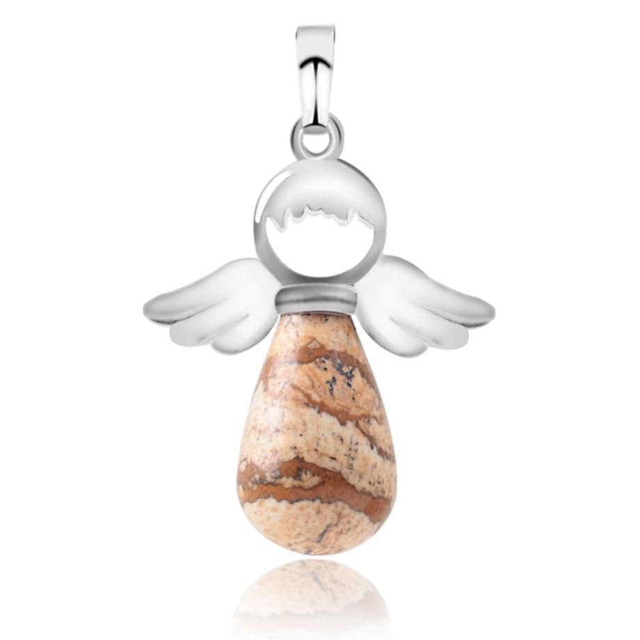 Natural Stones Angels Pendant for Necklace