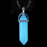 Luminous Stone Fluorescent Hexagonal Column Necklace